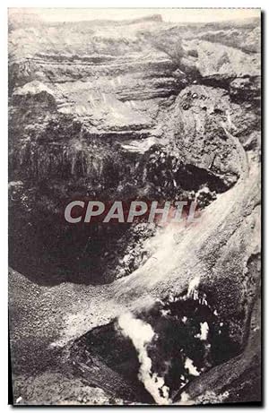 Carte Postale Ancienne Volcan Vesuvio Interno del cratere