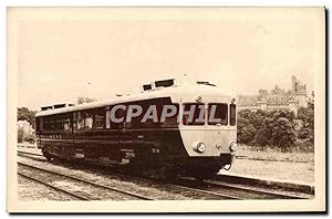Carte Postale Ancienne Train Locomotive Chemin de fer du Nord Automotrice Baudet Danon Roussel