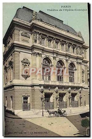 Image du vendeur pour Carte Postale Ancienne Paris Thtre de l'Opera Comique Publicite Opotherapie Martiale La Marsoline Rue Bergere Paris 9eme mis en vente par CPAPHIL