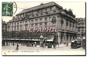 Image du vendeur pour Carte Postale Ancienne Thtre des Arts Rouen Tramway mis en vente par CPAPHIL