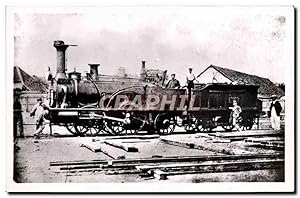 Carte Postale Ancienne Train Locomotive 160 Huningue