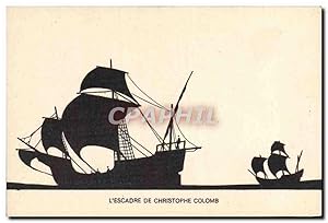 Image du vendeur pour Carte Postale Ancienne Bateau Voilier L'escadre de Christophe Colomb mis en vente par CPAPHIL