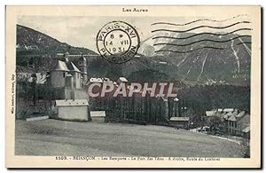 Carte Postale Ancienne Briancon Les Remparts le Fort des Tetes A droite Route de Lautaret