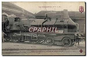 Carte Postale Ancienne Train Locomotive pour train rapide Serie 6