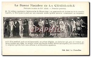 Seller image for Carte Postale Ancienne La Chaise Dieu Danse Macabre for sale by CPAPHIL