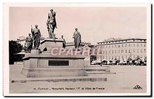 Carte Postale Moderne Ajaccio Monument Napoleon 1er et Hôtel de France