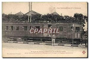 Carte Postale Ancienne Train Locomotive Type de tracteur electrique de la Cie d'Orleans