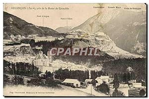 Carte Postale Ancienne Briancon pris de la route de Grenoble