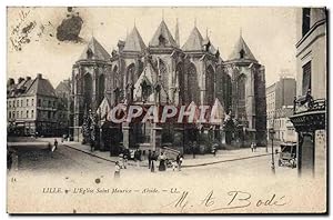 Carte Postale Ancienne Lille L'Eglise Saint Maurice Abside