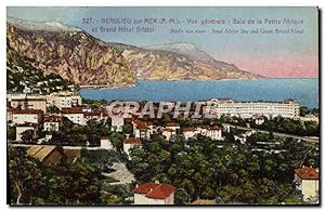 Carte Postale Ancienne Beaulieu Sur Mer vue Généralre Bale de la Petite Afrique