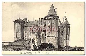 Carte Postale Ancienne Saumur Le Château Façade Sud