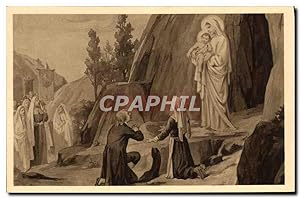 Carte Postale Ancienne Notre Dame Du Laus Apparition de la Sainte Vierge a la grotte des Fours