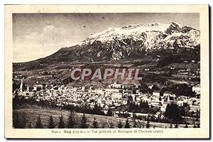 Carte Postale Ancienne Gap vue générale et Montagne de Charanec