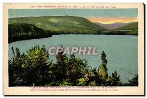 Bild des Verkufers fr Carte Postale Ancienne Lac D'Issarles Lac le plus profond de France zum Verkauf von CPAPHIL