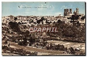 Carte Postale Ancienne Laon Cuve Saint Vincent