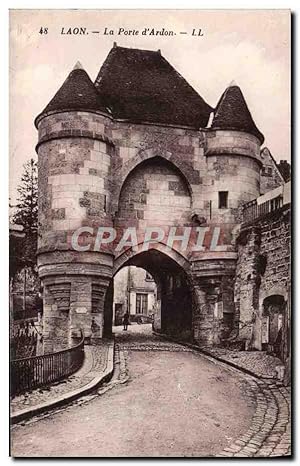 Carte Postale Ancienne Laon La Porte d'Ardon