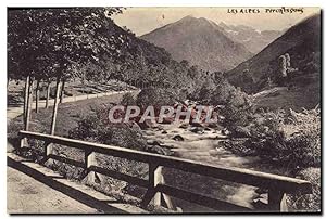 Carte Postale Ancienne Les Alpes