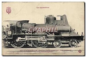 Carte Postale Ancienne Train Locomotive Machine de Cie PLM Premier type a coupe vente