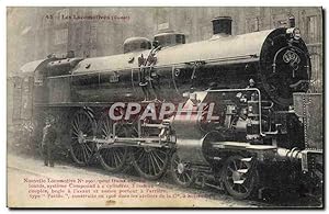 Carte Postale Ancienne Train Nouvelle Locomotive 2901 pour trains express