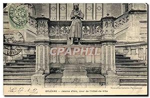Carte Postale Ancienne Orleans Jeanne d'Arc Cour de L'Hôtel de Ville