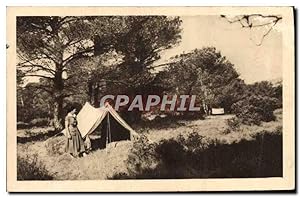 Bild des Verkufers fr Carte Postale Ancienne Scout Scoutisme Jamboree Un joli coin de camp en Provence zum Verkauf von CPAPHIL