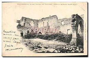 Carte Postale Ancienne Greoux Les Bains Ruines Du Château des templiers