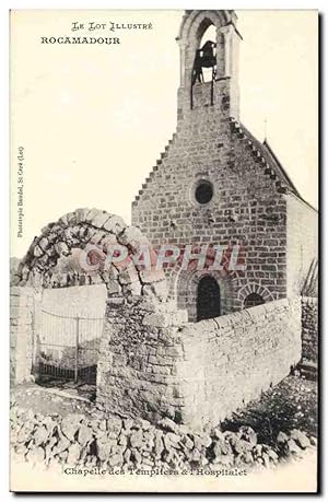 Carte Postale Ancienne Rocamadour Chapelle des templiers de l'Hospitalet