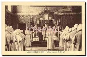 Carte Postale Ancienne Messe colennelle l'encensement du clerge