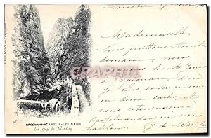 Carte Postale Ancienne Amelie Les Bains La gorge du Mondony