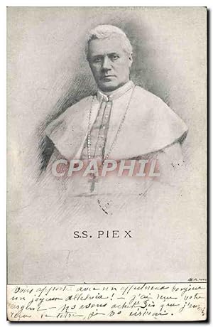 Carte Postale Ancienne Pape Pie X