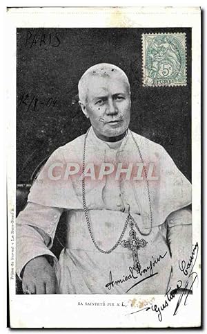 Carte Postale Ancienne Pape Sa Majeste Pi X