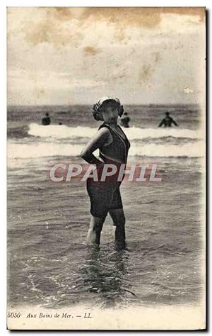 Immagine del venditore per Carte Postale Ancienne Femme Maillot de Bains Aux bains de mer venduto da CPAPHIL