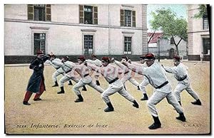 Image du vendeur pour Carte Postale Ancienne Boxe Infanterie Exercice mis en vente par CPAPHIL