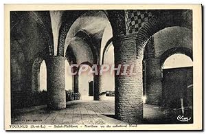 Carte Postale Ancienne Tournus Saint Philibert Narthex Vu Du Collateral Nord