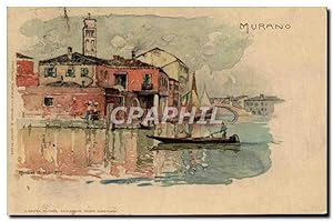 Carte Postale Ancienne Italie Illustrateur Murano