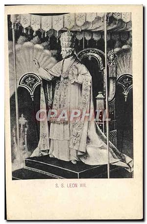 Carte Postale Ancienne Pape SS Leon XIII