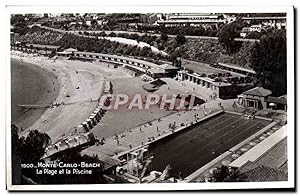 Image du vendeur pour Carte Postale Ancienne Monte Carlo Beach La plage et la piscine Natation mis en vente par CPAPHIL