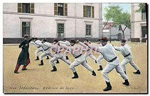 Image du vendeur pour Carte Postale Ancienne Boxe Infanterie Militaria mis en vente par CPAPHIL