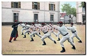 Image du vendeur pour Carte Postale Ancienne Boxe Infanterie Exercice Militaria mis en vente par CPAPHIL