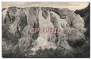 Carte Postale Ancienne Thermalisme Hammam Meskoutine Pres Guelma Grande Cascade