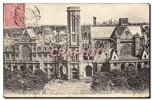 Carte Postale Ancienne Paris Mairie Du 1er Arrondissement Et I'Eglise Saint Germain l'Auxerrois