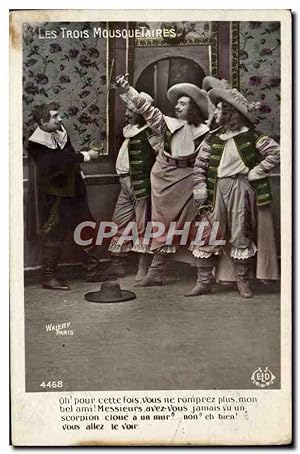 Imagen del vendedor de Carte Postale Ancienne Escrime Les Trois Mousquetaires a la venta por CPAPHIL