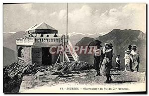 Image du vendeur pour Carte Postale Ancienne Lourdes Observatoire du Pic du Ger Sommet mis en vente par CPAPHIL