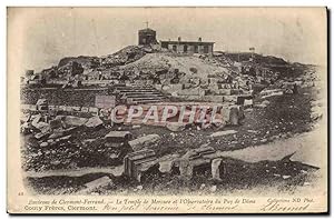 Image du vendeur pour Carte Postale Ancienne Environs De Clermont Ferrand Le Temple De Mercure Et I'Observatoire Du Puy De Dome mis en vente par CPAPHIL