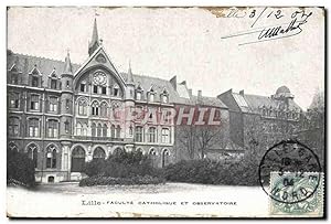 Seller image for Carte Postale Ancienne Astronomie Lille Facult catholique et Observatoire for sale by CPAPHIL