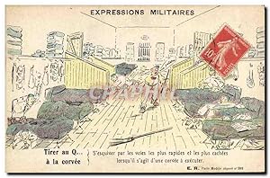 Image du vendeur pour Carte Postale Ancienne Militaria Tirer au Q a al corvee mis en vente par CPAPHIL