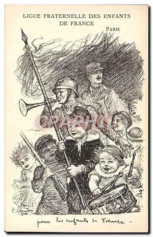 Carte Postale Ancienne Politique Ligue fraternelle des enfants de France