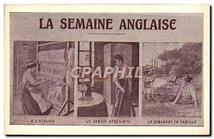 Carte Postale Ancienne La Semaine Anglaise