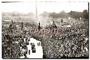 Carte Postale Moderne Paris Place de la Concorde La foule attend le général de Gaulle