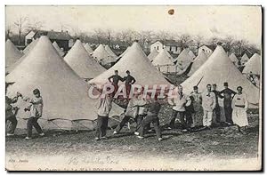 Image du vendeur pour Carte Postale Ancienne Boxe Camp de la Valbonne vue gnrale des tentes Militaria mis en vente par CPAPHIL